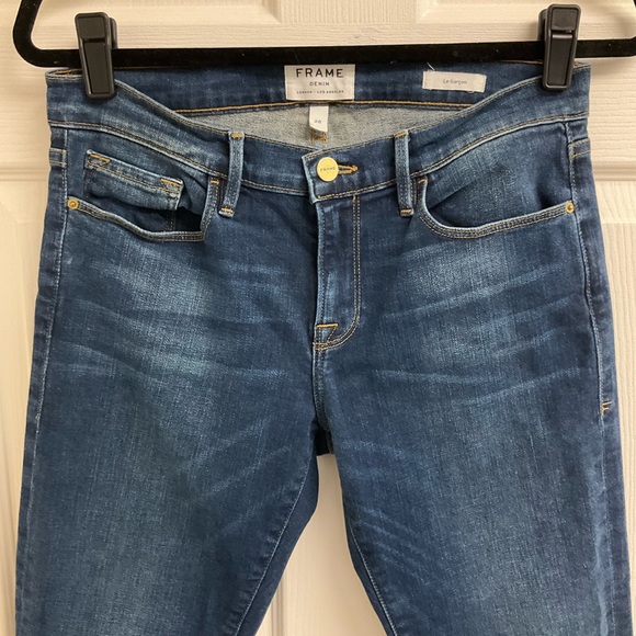 Frame Le Garcon Womens Size 26 Slouchy Dark Wash Mid Rise Boyfriend Jeans - Picture 4 of 11